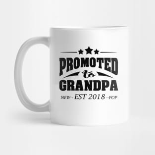 'Promoted to Grandpa' Pleasant Fathers Day Gift Mug